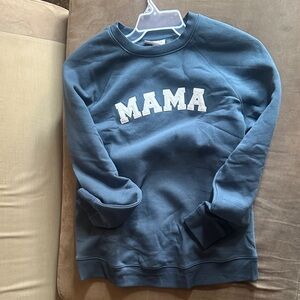Blue 'MAMA' Sweatshirt